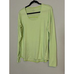 Athleta Light Green Long Sleeve Tee